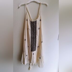 Embroidered Cream Dress
